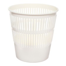 Paper basket 9 liters, Erichkrause Classic, mesh, plastic, white