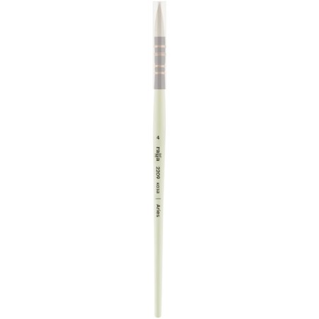 Brush Goat, Round, Gamma "Aries" No. 4, French mount, short handle-3