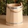 A bucket of linden, 10l, a stainless hoop, a handle-a-river, "Dobroparov"