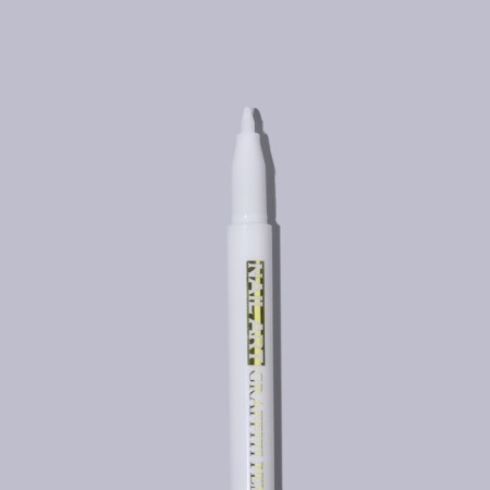 Nail design marker, acrylic, 13.5 cm, white color-4