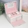 Casket to the leatherette to decorations the chest "Smoothness. Matte white" 11x18x13.7 cm