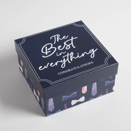 Set of boxes 5 in 1, gift packaging, "gentleman", 14 x 14 x 8 - 22 x 22 x 12 cm-6