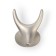 Furniture hook Cappio Bambi, two -rod, zinc, color matte satin nickel