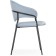 Chair on the metal frame Runso metal/velor, black/blue 57x56x82 cm