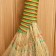 Rice broom with a bamboo pen, 80 cm
