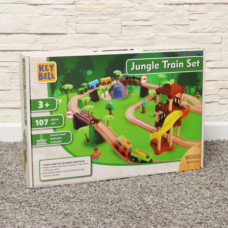 Children's set "Railway: Jungle", 107 parts, 50.5 × 11.5 × 35 cm-7