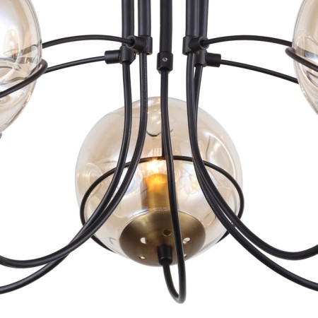 Grana chandelier, 5x40W E14, black color-3