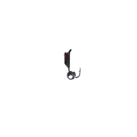 Mormyshka column black, red eye + ball is faced silver, weight 0.65 g-1