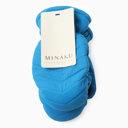 Winter children's mittens minku, blue color, 18cm-4