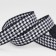 Decorative tape "Goose foot", 25 mm, 9 ± 0.5 m, black/white color No. 002