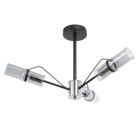 Economic Service chandelier 31101/3 3x40W E14, chrome/black, 66x66x32 cm-3