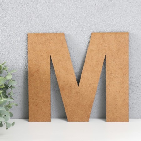Panel letter "M" 22.5x20 cm, black-2