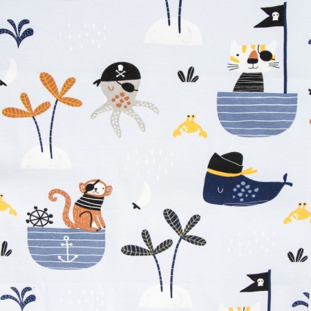 A waterproof diaper, 50x70 cm "Pirates"-3