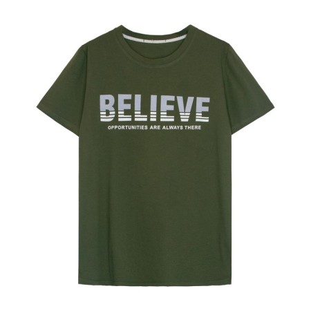 Male T -shirt, size 48, khaki color-2