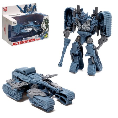 The inertican "cybertank" robot is transformed