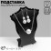 Standing for pendants, chains, earrings 10 × 4.3 × 12 cm, black color