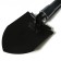Tourist shovel, l = 47 cm, folding, saw, metal stalk, with a pen, in a case, Greengo