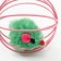 Toy "Mouse in the ball", 6 cm, pink/green