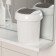 Garbage container desktop Velvet, 1 l, d = 13 cm, h = 15.5 cm, color is light gray