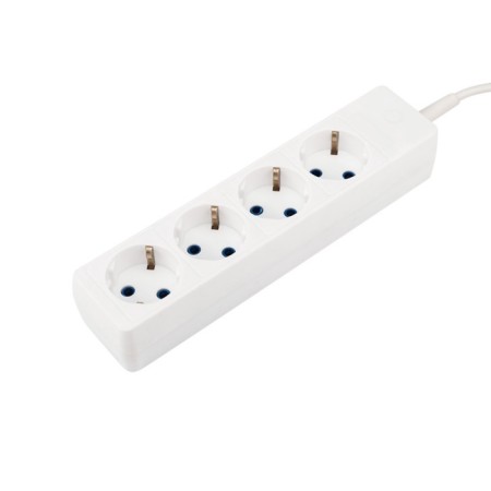 Extension cord Proconnect 4 nests, 10 m, 3x0.75 mm², s/h, white