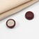 Magnet for a scarf “minimal”, matte brick color in silver