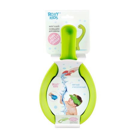 Plastic bucket for bathing Dino Scoop, 800 ml., Green color-2