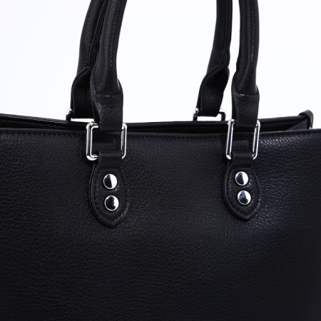 Bag Female Tout with zipper, black color-4