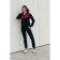 Female ishomine is a suit, size 46, black color, burgundy