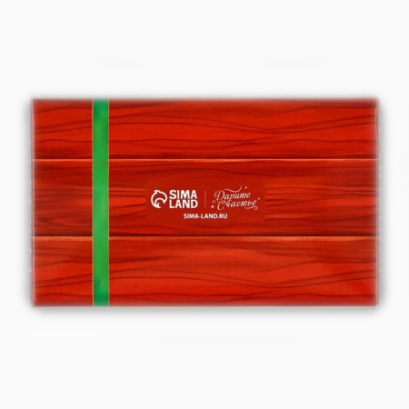 Box for 2 sweets with cells "New Year's Post", 10 x 6 x 3 cm, New Year-3
