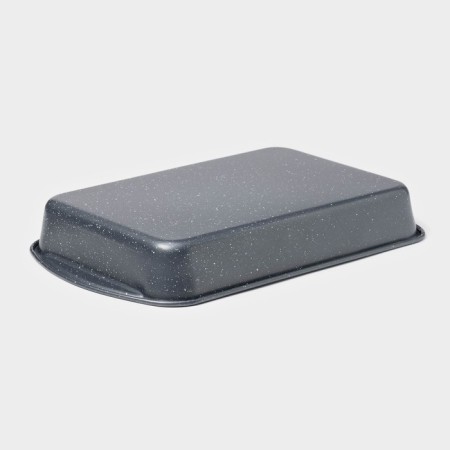 The baking sheet of the rectangle. Marble ”, 38.5 × 24.5 × 5 cm, anti -stick coating, gray color