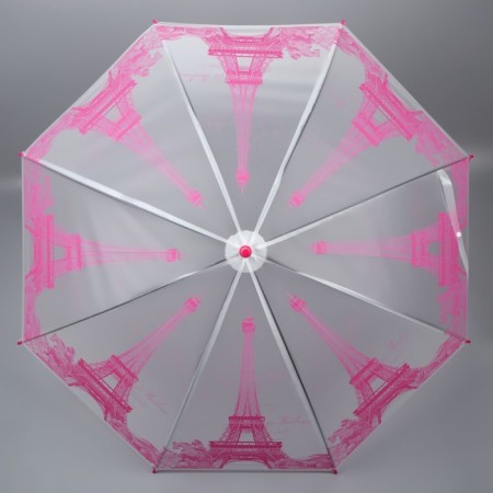 Umbrella - semi -automatic cane "Paris", 8 spokes, r = 46 cm, MIX drawing-7