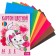 Cardboard color, A4, 8 sheets, 8 colors, non -unilateral, in a folder, 220 g/m², cats aristocrats