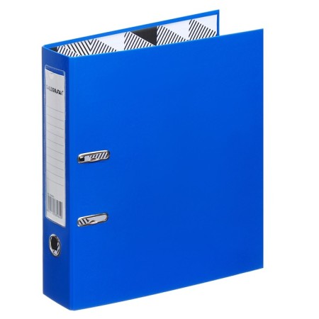 PAPKA-registrar A4 75mm Calligrata laminated, jeans blue-1