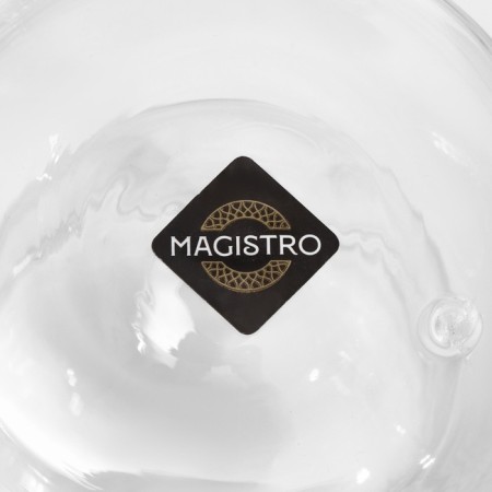 Glass mug with double walls Magistro Duo, 80 ml, 9 × 7 × 6.3 cm-8
