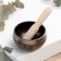 Musical instrument singing bowl Music Life, black with patterns, 8 cm