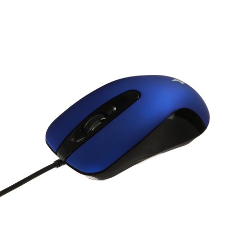 Mouse Gembird Mop-400, wired, optical, silent, 1000 dpi, USB, black and blue-1