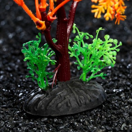 The artificial aquarium plant, 15 cm, orange-3