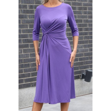 Female dress, size 46, purple color-7