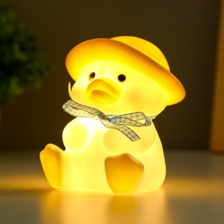 Nightlight "duckling" LED from batteries yellow 7x8.5x11 cm Risalux-2