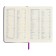 Leduced Diary A5, 140l, cage, leatherette, elastic band, blue cut, purple