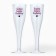 A set of plastic glasses for champagne "Happy Birthday", white, 150 ml