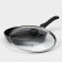 Pan Consul, D = 24 cm, glass cover, plastic handle, anti -stick coating, black color