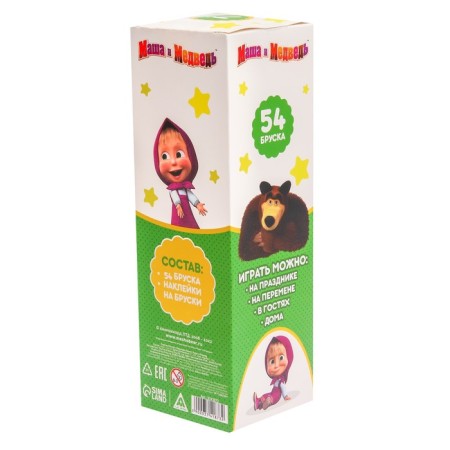 The game falling tower, Masha and the bear, 54 bars-8