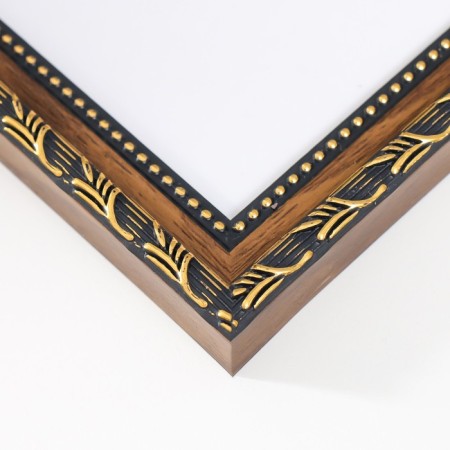 Photo frame plastic "reed" 10x15 cm, brown-2