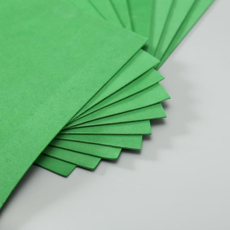 Set of foamiran 50x50 cm (10 sheets) 2 mm centered-green-1