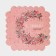 Box for confectionery with PVC lid "Winter flowers", 21 x 21 x 3 cm, new year