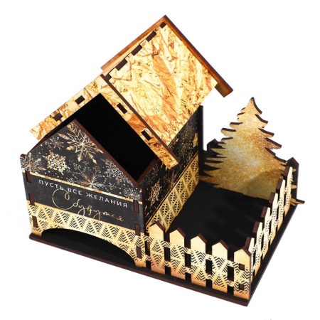 Tea house “Let all desires come true”, 15.5 x 9 x 11.1 cm.-8