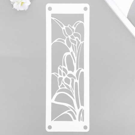Stencil of stencil "Flower" 11x32 cm-1