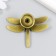Handle for the casket Metal "Dragonfly" bronze 4.7x6 cm