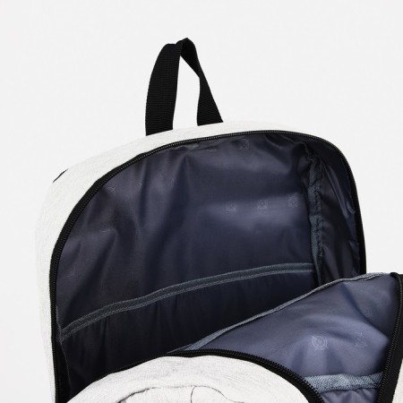 School backpack from lightning textiles, 5 pockets, Fulldorn, gray/pink color-5